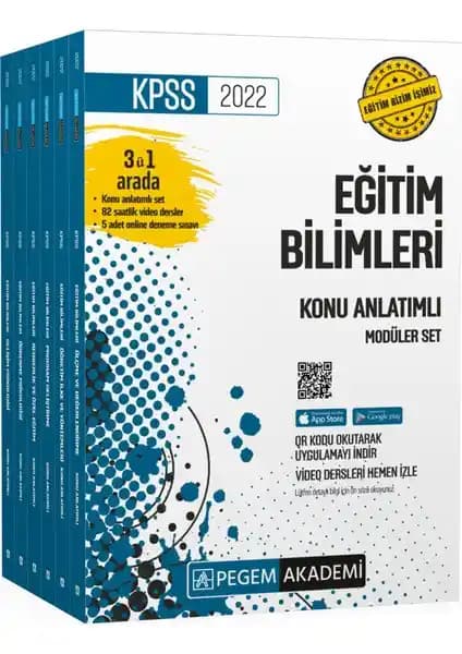 Pegem Akademi 2022 KPSS Eğitim Bilimleri Konu Anlatımlı Modüler Seti Öğrenciler ve Öğretmenler İçin Gelişmiş Kaynak