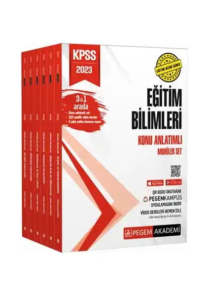 Pegem Akademi KPSS 2023 Eğitim Bilimleri Konu Anlatımlı Modüler Seti Detaylı İnceleme ve Özellikleri
