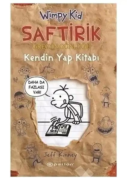 Saftirik Greg'in Günlüğü Kendin Yap Kitabı Epsilon Yayınevi tarafından Türkçe yayımlanmış çocuklar için eğlenceli ve yaratıcı aktiviteler içeren günlük ve kendin yap kitabı