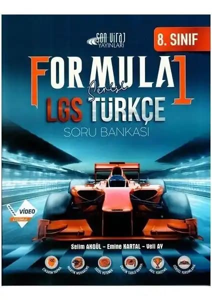 Son Viraj Yayınları 8. Sınıf LGS Türkçe Formula 1 Soru Bankası Güçlü Öğrenme Kaynağı