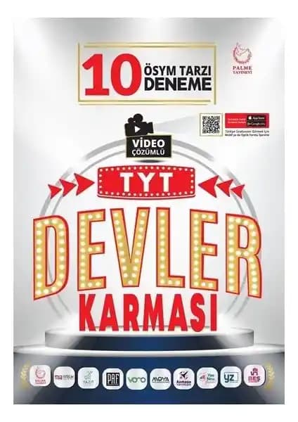 TYT Devler Karması 10 Deneme Sınavı Palme Yayıncılık tarafından hazırlanan kapsamlı sınav hazırlık seti