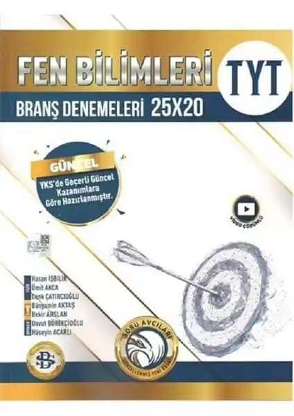 TYT Fen Bilimleri 25 x 20 Branş Denemeleri Sınavlara Hazırlık İçin Güncel ve Kapsamlı Set