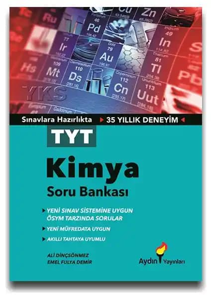 TYT Kimya Soru Bankası Ayın Kitabevi Yayınları tarafından hazırlanmış etkili çalışma kaynağı