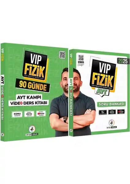 Vip Fizik 90 Günde AYT Kampı ve Soru Bankası Seti Güncel İçerik ve Pratik Çözümlerle Hazırlık
