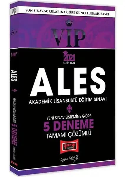 Yargı Yayınevi ALES 2021 VIP Tamamı Çözümlü Deneme Seti Sınav Hazırlığı İçin Güvenilir Kaynak