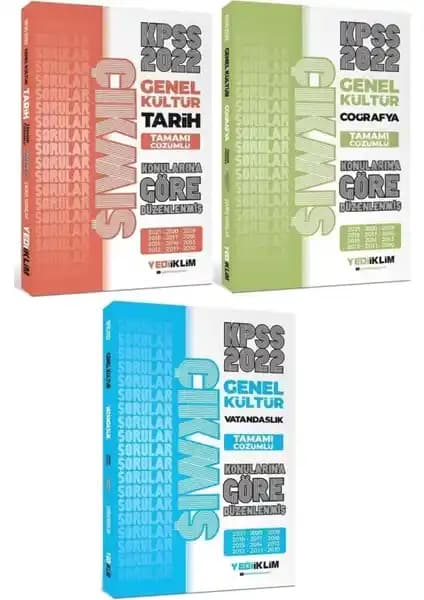 Yediiklim 2022 KPSS Çıkmış Sorular Seti: Tarih Coğrafya Vatandaşlık Çözümlü Soru Bankası