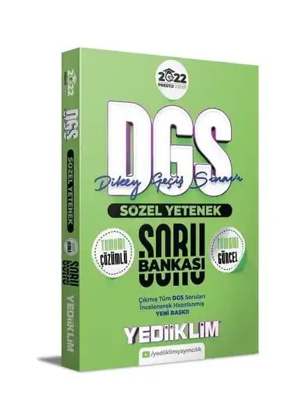 Yediiklim Yayınları 2022 Prestij Serisi ALES Sözel Yetenek Tamamı Çözümlü Soru Bankası