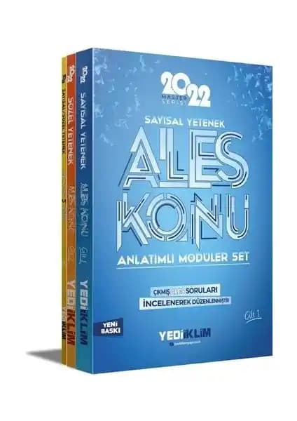Yediiklim Yayınları ALES 2022 Master Serisi Konu Anlatımlı Modüler Seti İnceleme