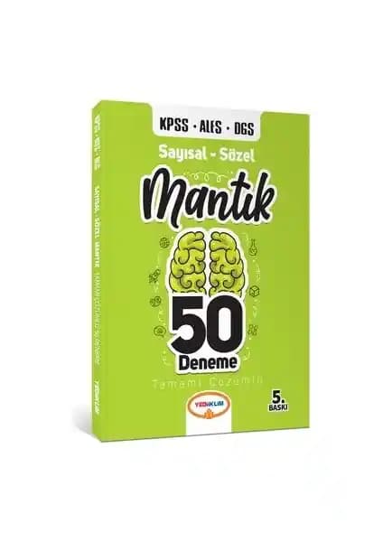 Yediiklim Yayınları KPSS ALES 2021 Sayısal ve Sözel Mantık Tamamı Çözümlü 50 Deneme Kitabı