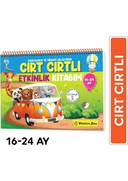Yükselen Zeka Cırt Cırtlı Etkinlik Kitabım 16-24 Ay Gelişim Destekleyici Eğitici İçerik