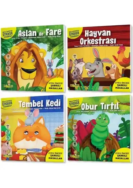 Yükselen Zeka Yayınları 2+ Yaş Çocuklar İçin Eğitici ve Eğlenceli Uyku Öncesi Masallar Serisi