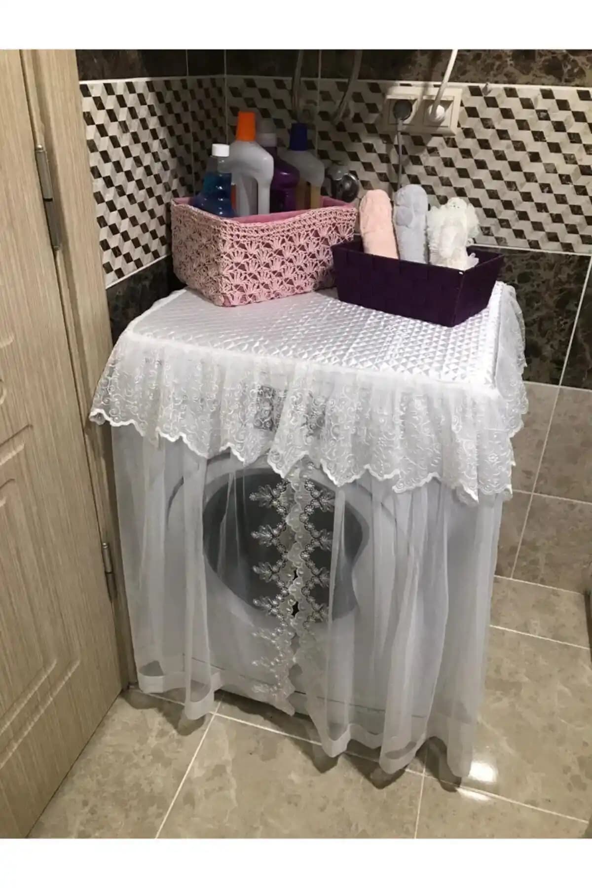 Çamaşır Makinesi Örtüsü Dantel: Fonksiyonel ve Estetik Koruma Seçenekleri