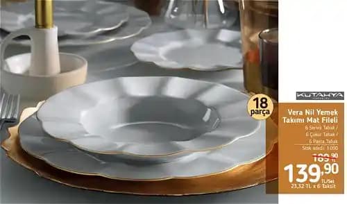Kütahya Vera 18 Parça Yemek Takımı: Fonksiyonel ve Estetik Porselen Set İncelemesi