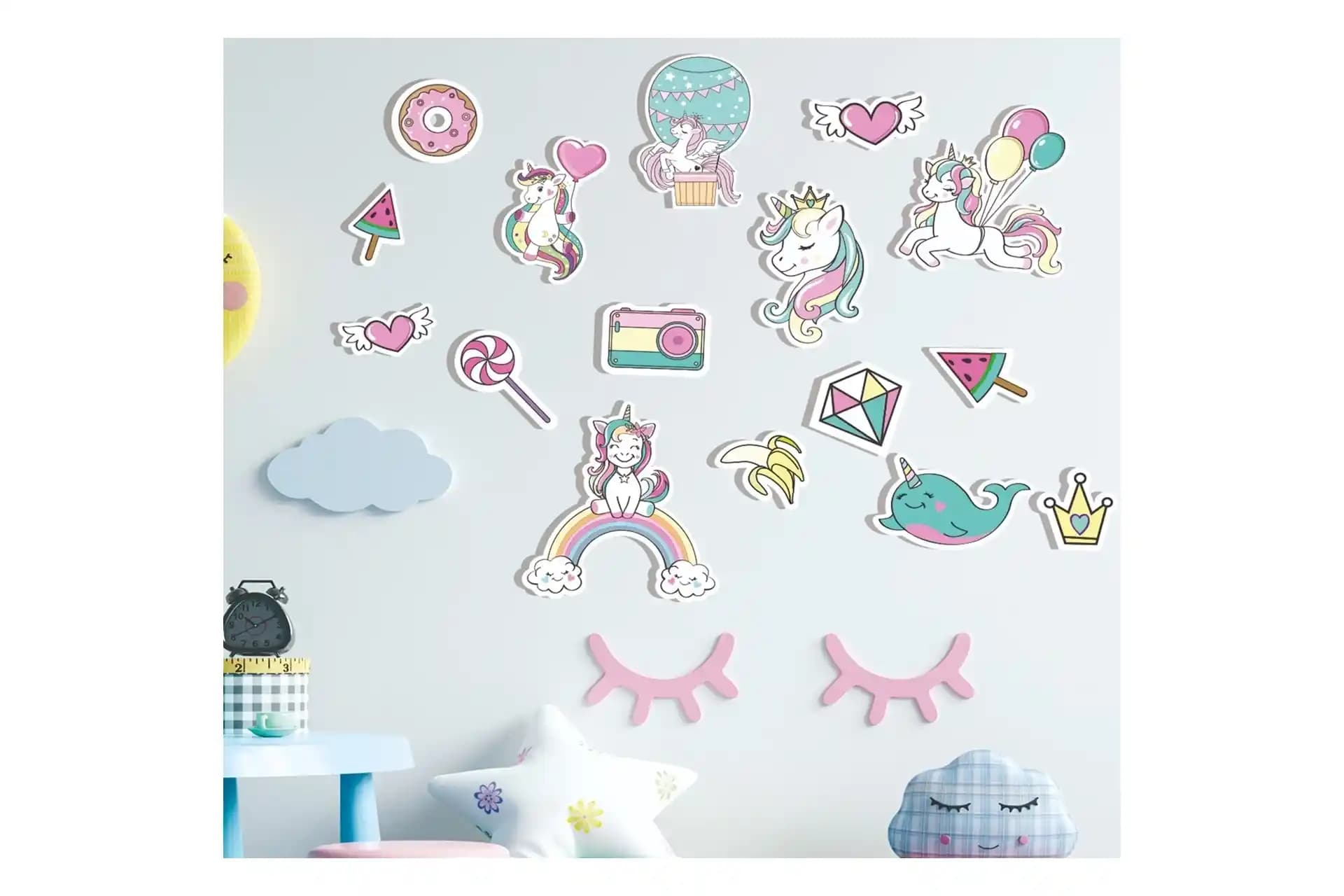 Unicorn Temalı Duvar Süsleri ve Dijital Tasarımda Yaratıcı Unicorn Kullanımları