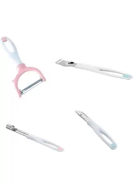 Cansa Çok Amaçlı Soyacak ve Oyacak Seti 4’lü Mutfak Gereçleri Takımı