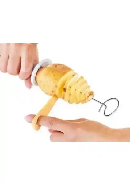 Cansa Spiral Patates Dilimleyici: Evde Pratik ve Yaratıcı Patates Kesimi İçin Mutfak Aleti