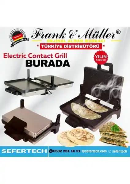 Frank & Müller Almanya Silex Versiyon Elektrikli Izgara Çok Yönlü Pişirme Deneyimi