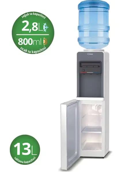 Kiwi KWP-8553 Beyaz Su Sebili: Çok Fonksiyonlu ve Estetik Tasarım ile Sağlıklı Su Tüketimi