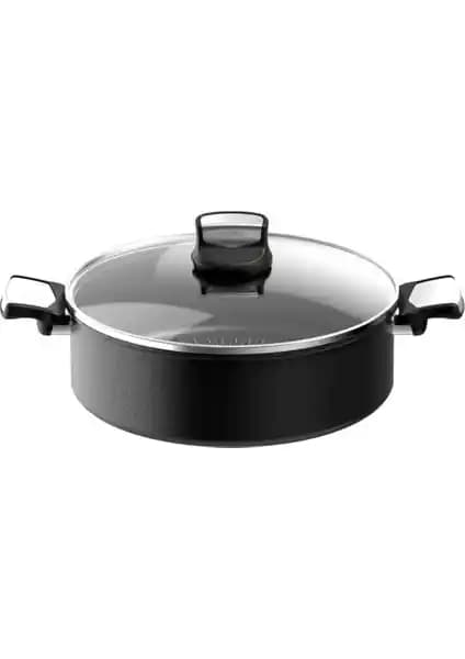 Tefal Titanyum 6X UnlimitedOne 28 cm indüksiyon tabanlı dayanıklı geniş tencere