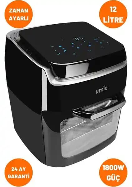 Umie AF12 Advanced Pro XXL 12L Siyah Dijital Fırın Özellikleri ve Kullanım Kılavuzu