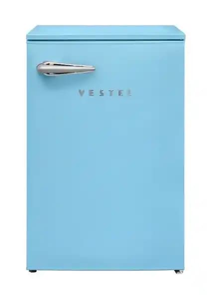 Vestel Retro SB14011 Düş Mavisi Mini Buzdolabı Estetik ve Fonksiyonel Tasarım