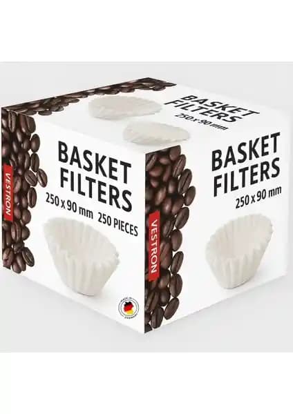 Vestron Filtre Kahve Kağıdı 90/250 Basket Yüksek Kalite ve Dayanıklılık Özellikleri