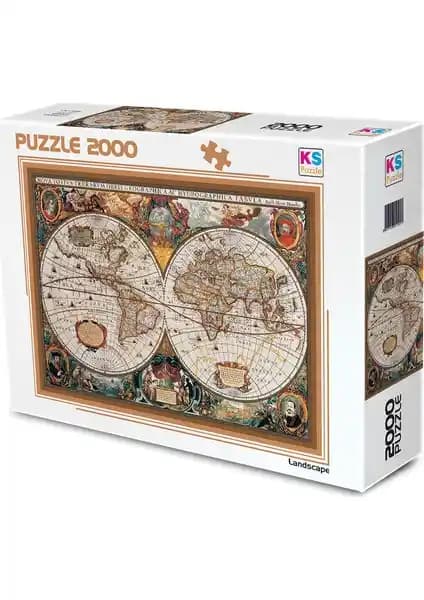 17. Yüzyıl Dünya Haritası Masa Oyunu Koleksiyon ve Dekorasyon İçin Uygun Bir Seçenek