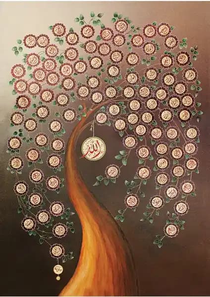 Allah'ın 99 İsmi Temalı Puzzle: Manevi ve Zihinsel Gelişimi Destekleyen Sanat Eseri