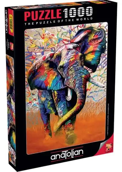 Anatolian 1000 Parça Puzzle Afrika Renkleriyle Zihinsel ve Sosyal Gelişimi Destekler