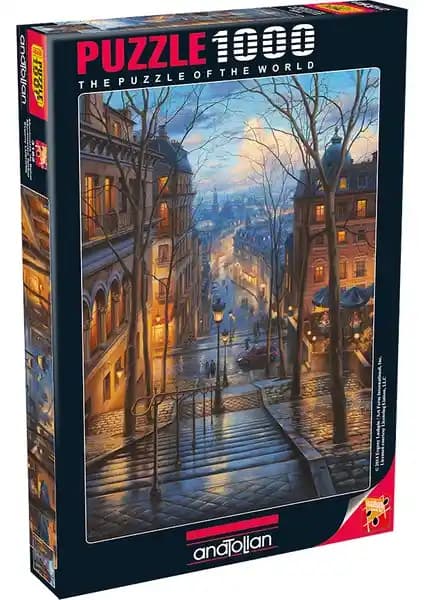 Anatolian 1000 Parçalık Puzzle Montmartre Bahar Teması Sanat ve Zeka Gelişimini Destekler