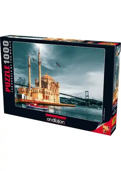 Anatolian 1000 Parçalık Puzzle Ortaköy Camii Detaylı ve Yüksek Kaliteli Yapboz Seti