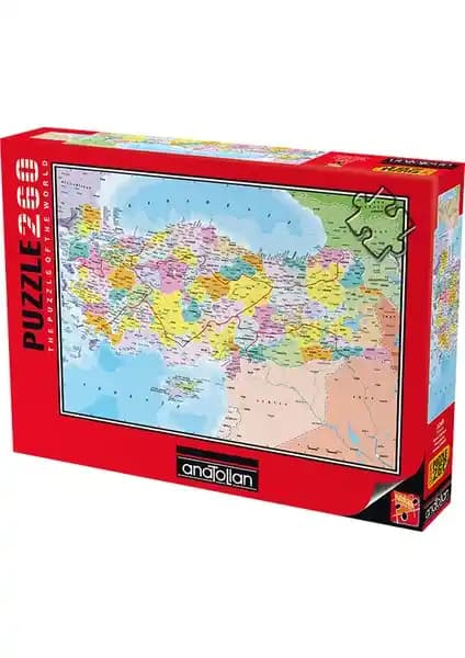 Anatolian 260 Parça XL Puzzle ile Türkiye'nin Siyasi Haritasını Öğrenin ve Eğlenin