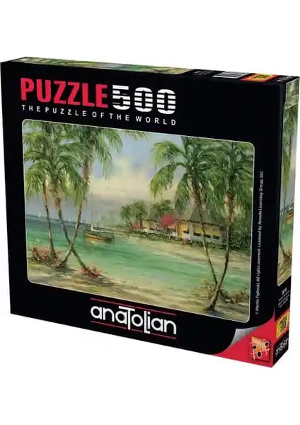 Anatolian 500 Parçalık Puzzle Palmiye Manzarası Doğa Temalı Yüksek Kalite Yapboz Seti