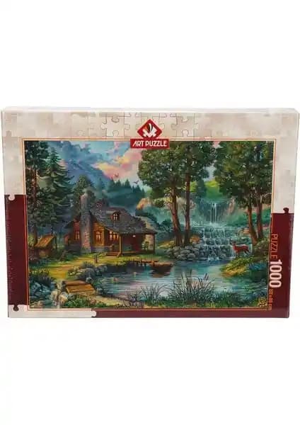 Art Puzzle 1000 Parça Masal Evi Puzzle Detaylı ve Dayanıklı Tasarımıyla Zihinsel Gelişimi Destekler