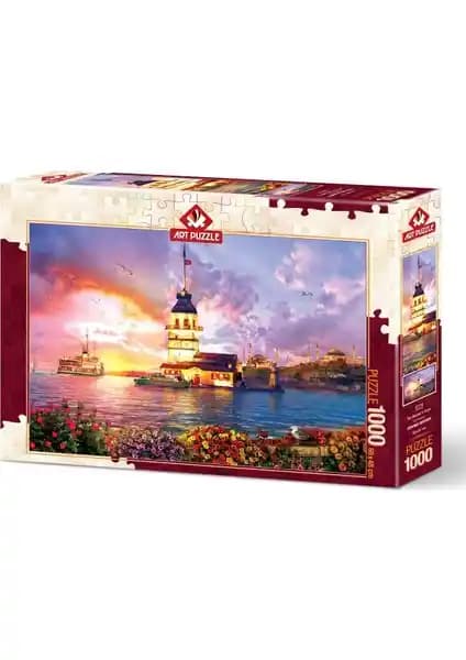 Art Puzzle 1000 Parça Puzzle Kız Kulesi Motifleriyle Sanat ve Zeka Geliştiren Oyun
