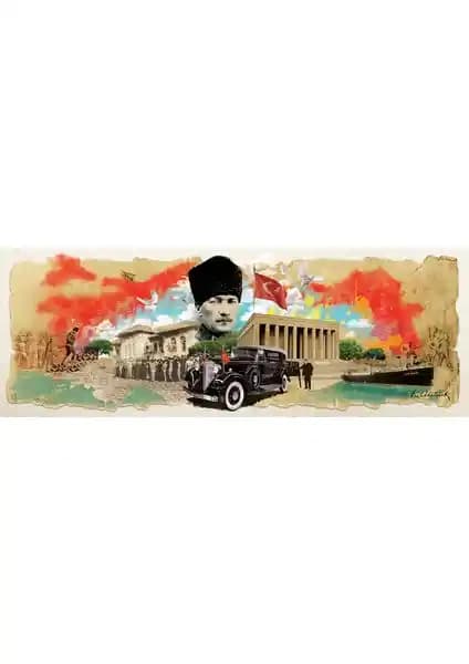 Atatürk Kolajı Panorama 1000 Parça Puzzle Yüksek Kaliteli ve Detaylı Tasarım