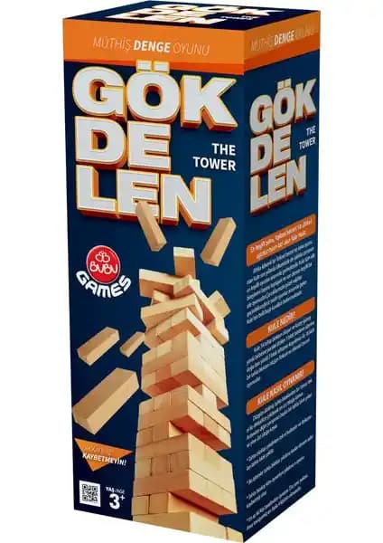 Bubu Gökdelen-Jenga: Strateji ve Denge Becerilerini Geliştiren Türkiye Üretimi Ahşap Oyun