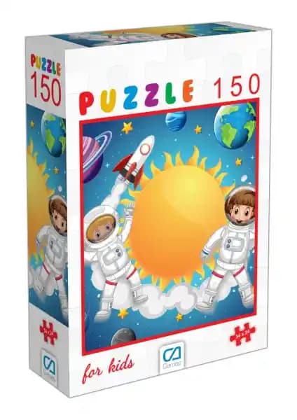Ca Games 150 Parça Uzay Puzzle Çocuklar İçin Eğitici ve Eğlenceli Öğrenme Oyuncağı