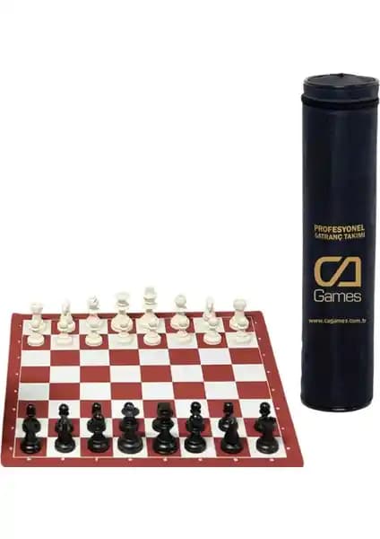 Ca Games Profesyonel Büyük Boy Satranç Takımı Kaliteli ve Dayanıklı Tasarım