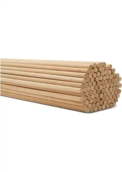 Değerli Hobi Yuvarlak Bambu Ahşap Çubuklar Doğal ve Çok Amaçlı Kullanım İçin