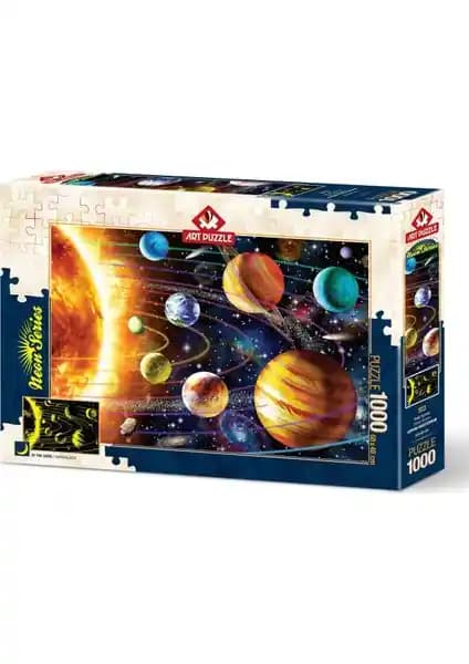 Güneş Sistemi Neon Puzzle 1000 Parça ile Modern ve Şık Ev Dekorasyonu