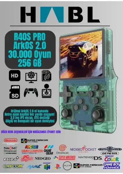 HABL Retro Arcade R40S Pro Arkos 2.0: Gelişmiş Donanımlı Retro Oyun Konsolu ve Geniş Oyun Kütüphanesi