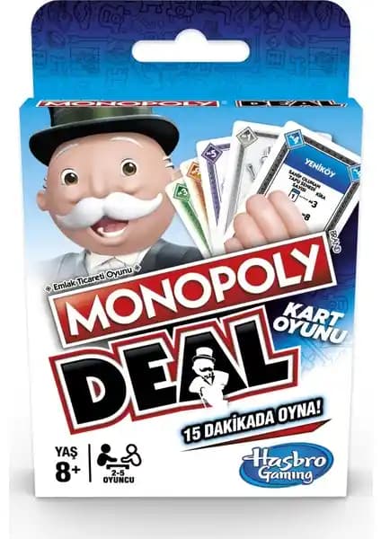 Hasbro Gaming Monopoly Deal: Hızlı ve Stratejik Kart Temelli Masa Oyunu