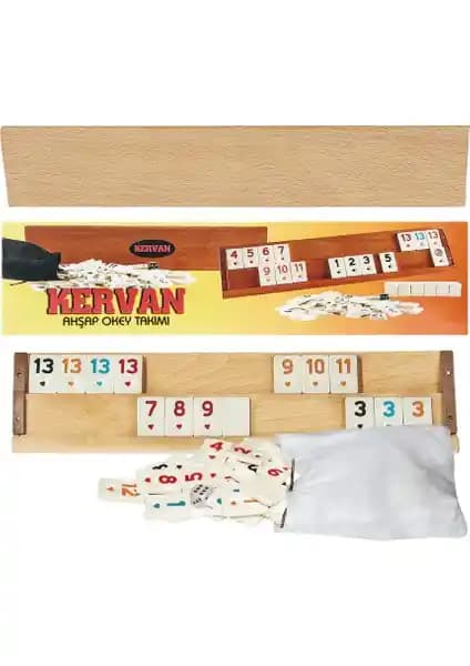 Kervan Ağaç Okey Takımı: Dayanıklı ve Estetik Masa Oyunu Seti ile Eğlenceyi Yükseltin