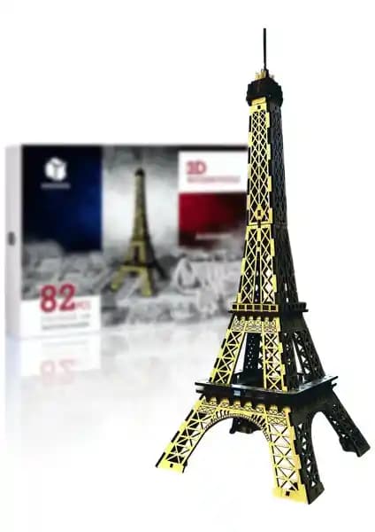 Pershang Eyfel Kulesi 3D Ahşap Puzzle Çocuk ve Yetişkinler İçin Eğitici Oyuncak