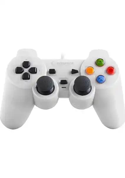 Rampage SG-R602 PS3 ve PC Uyumluluğuna Sahip Beyaz USB Joypad ile Oyun Deneyiminizi Geliştirin