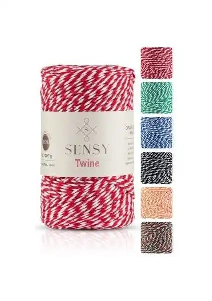 Sensy Premium 200 Metre 200 G Paket İp ile Çok Yönlü Dekoratif ve El İşi Projeleri