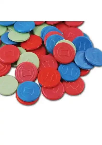 Star Çay Markası Yuvarlak Çay Aletleri 100 Adet Dayanıklı ve Çok Renkli Tasarım