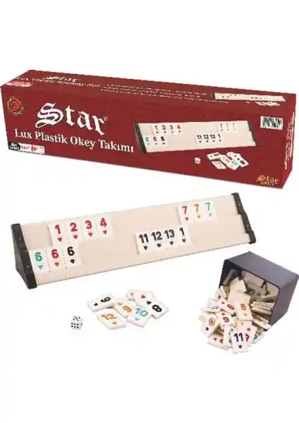 Star Lüks Plastik Okey Takımı: Dayanıklı ve Hijyenik Oyun Seti Türkiye Üretimi