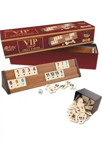 Star Oyun Aletleri Vip Ahşap Okey Takımı: Kaliteli ve Şık Masa Oyunu Seti